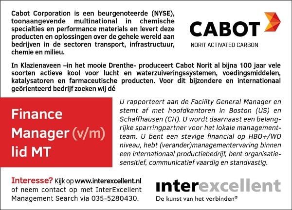 Finance Manager Cabot Norit